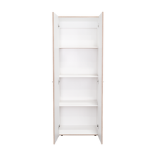 Closet Beico, Positano y Blanco Duqueza, Con Dos Puertas Abatibles y Cuatro Entrepaños