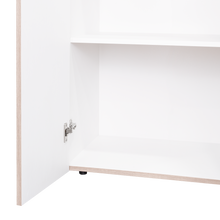 Closet Beico, Positano y Blanco Duqueza, Con Dos Puertas Abatibles y Cuatro Entrepaños