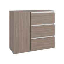 Organizador Niza, Bardolino y Blanco, con tres cajones y gran capacidad de almacenamiento