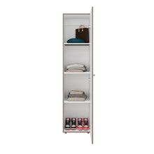 Closet Alma, Bardolino Y Blanco, Con espejo, Una puerta abatible y variedad de entrepaños  ZF