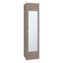 Closet Alma, Bardolino Y Blanco, Con espejo, Una puerta abatible y variedad de entrepaños  ZF