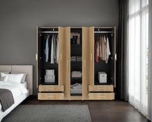 Closet Petunia, Fresno Europeo y Wengue, con cuatro organizadores