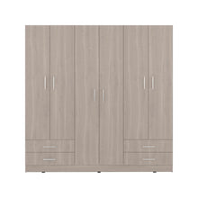 Closet Petunia, Bardolino y Blanco, con cuatro organizadores