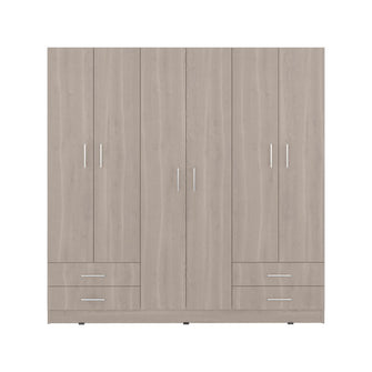 Closet Petunia, Bardolino y Blanco, con cuatro organizadores