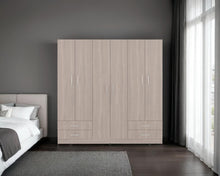 Closet Petunia, Bardolino y Blanco, con cuatro organizadores