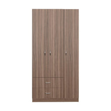 Closet América, Avellana y Blanco, Con Dos Cajones y Variedad De Entrepaños
