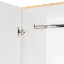 Closet América, Café Claro y Blanco, con Dos Cajones y Variedad de Entrepaños