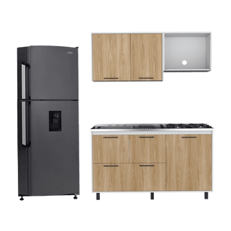 Combo de Cocina Sanpul, Incluye Cocina Integral y Nevera