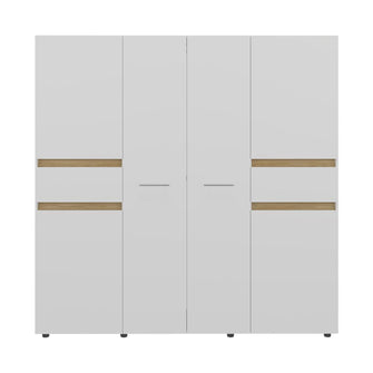 Closet Grande Imperial 200x200 Blanco y Fresno Europeo