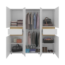 Closet Grande Imperial 200x200 Blanco y Fresno Europeo