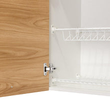 Cocina Integral Ameralto, Fresno Europeo y Blanco, Incluye Mesón Izquierdo