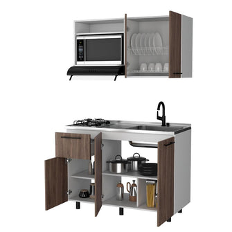 Combo de Cocina Perle, Incluye Conina Integral y Nevera