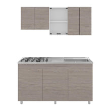 Cocina Integral 150 Laurel, Blanco Duqueza y Positano, Incluye Mesón Derecho