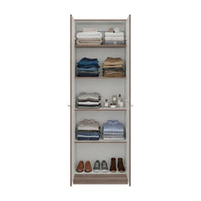 Closet Ainara, Avellana y Blanco, Con Cinco Entrepaños