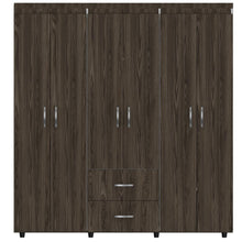 Closet Bariloche Bombay, Milan y Blanco, Variedad de Entrepaños y Seis Puertas Abatibles