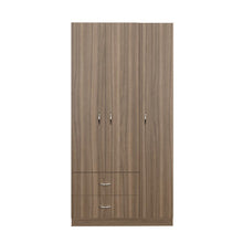 Closet América, Avellana y Blanco, Con Dos Cajones y Variedad De Entrepaños