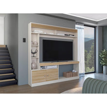 Mesa Para Tv Roy, Capri y Fresno Europeo, con Espacio Para Televisor de 50 Pulgadas