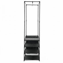 Closet Organizador Lupont, Negro, De tres niveles y dos canastas para ropa