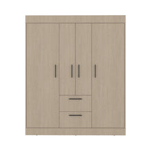 Closet Aura, Cartagena y Wengue, Con 4 Puertas y 2 Cajones