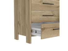 Organizador Asteria Café Claro y Blanco, con Seis Cajones y manijas negras ZF