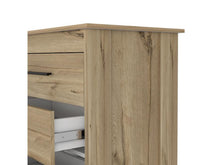 Organizador Asteria Café Claro y Blanco, con Seis Cajones y manijas negras ZF