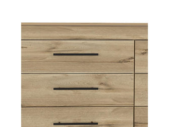 Organizador Asteria Café Claro y Blanco, con Seis Cajones y manijas negras ZF