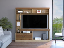 Mesa Para Tv Roy, Café Claro y Castaño, con Espacio Para Televisor de 50 Pulgadas Cop