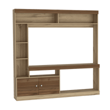 Mesa Para Tv Roy, Café Claro y Castaño, con Espacio Para Televisor de 50 Pulgadas Cop