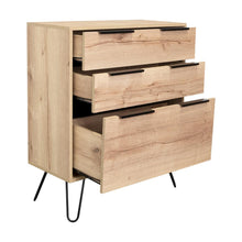 Organizador Concet, Cafe claro y Wengue, con tres cajones