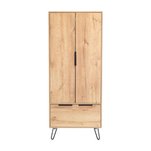 Closet Ali, Café Claro y Wengue, con Dos Puertas y Cajonera