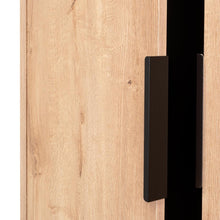 Closet Ali, Café Claro y Wengue, con Dos Puertas y Cajonera