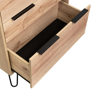 Organizador Ali, Café Claro y Wengue, con 3 Cajones y Amplio Espacio de Almacenamiento X2