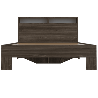 Cama Doble Besk, Avellana y Blanco, Incluye Tendido de Tablas