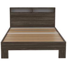 Cama Doble Besk, Avellana y Blanco, Incluye Tendido de Tablas