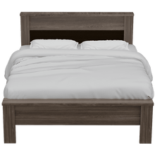 Cama Doble Cantabria, Avellana y Wengue, Incluye Tendido de Tablas Ideal