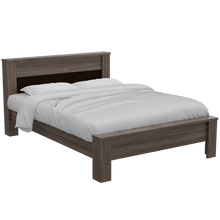 Cama Doble Cantabria, Avellana y Wengue, Incluye Tendido de Tablas Ideal