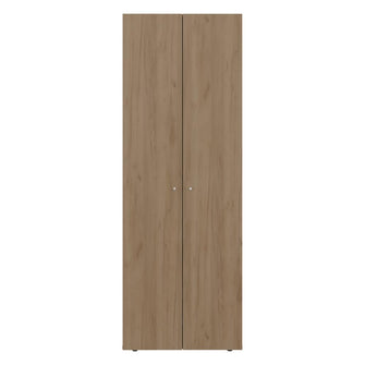 Closet Beico, Fresno Europeo y Blanco Duqueza, con dos Puertas Abatibles y cuatro entrepaños ZF
