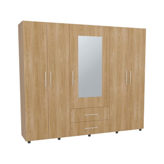 Closet Grays, Fresno Europeo y Blanco Duqueza, puerta con Espejo