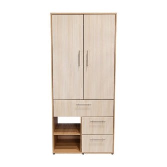 Closet sevilla, Fresno Europeo, con dos puertas abatibles y tres cajones