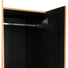 Closet Barin 120, Fresno Europeo y Wengue, con cajones de gran capacidad para su almacenamiento