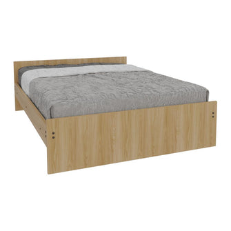 Cama Doble Cley, Fresno Europeo y Wengue, incluye tendido de tablas