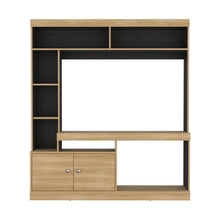 Mesa Para Tv Roy, Fresno Europeo y Wengue, con Espacio Para Televisor de 50 Pulgadas