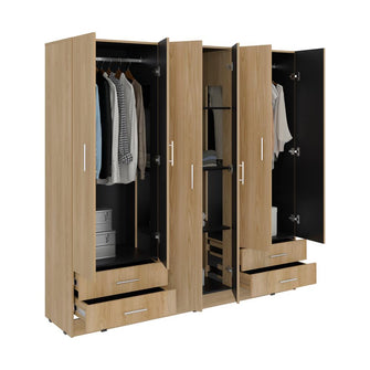 Closet Petunia, Fresno Europeo y Wengue, con cuatro organizadores
