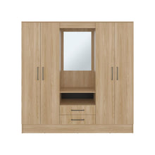 Closet Barmine, Fresno Europeo y Wengue, con dos cajones organizadores multiusos