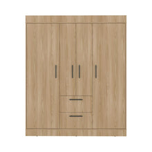 Closet Aura II, Fresno Europeo y Wengue, con cuatro puertas y dos cajones