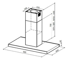 Campana De Pared Ge 90cm Inox, Plateado