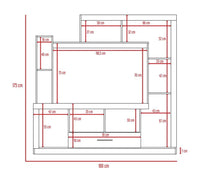 Mesa Para Tv Tolú, Castaño y Wengue, con Espacio Para Televisor de Hasta 75 Pulgadas