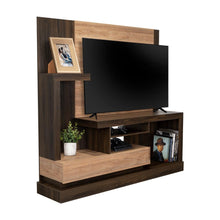 Mesa Para Tv Draven, Caoba y Miel, con Espacio Para Televisor de Hasta 55 Pulgadas