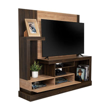Mesa Para Tv Draven, Caoba y Miel, con Espacio Para Televisor de Hasta 55 Pulgadas
