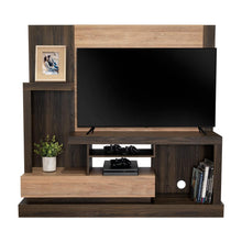 Mesa Para Tv Draven, Caoba y Miel, con Espacio Para Televisor de Hasta 55 Pulgadas